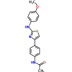 N-(4-(4-((4-METHOXYPHENYL)AMINO)-3,5-THIAZOLYL)PHENYL)ETHANAMIDE structure