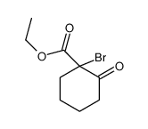 ethyl 1-bromo-2-oxocyclohexane-1-carboxylate结构式