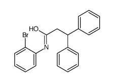 N-(2-Bromophenyl)-3,3-diphenylpropanamide结构式