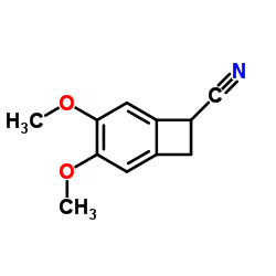 4,5-Dimethoxy-1-cyanobenzocyclobutane structure