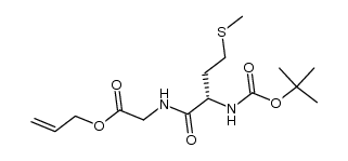 N-tert-butyloxycarbonyl-L-methionyl-glycine allyl ester结构式