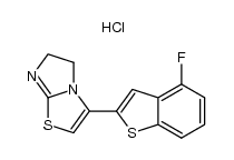 3-(4-fluorobenzo[b]thiophen-2-yl)-5,6-dihydroimidazo[2,1-b]thiazole hydrochloride结构式