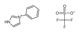 1-Phenyl-1H-imidazol-3-ium Trifluoromethanesulfonate Structure