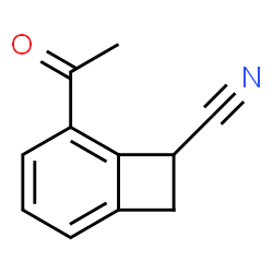 Bicyclo[4.2.0]octa-1,3,5-triene-7-carbonitrile, 5-acetyl- (9CI) structure