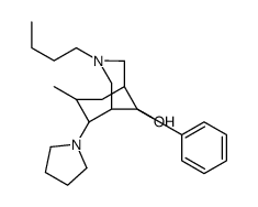 3-butyl-7-methyl-9-phenyl-6-pyrrolidin-1-yl-3-azabicyclo[3.3.1]nonan-9-ol结构式