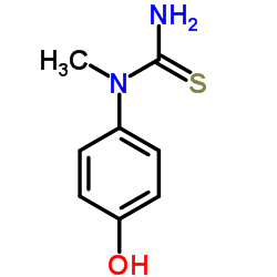 1-(4-HYDROXY-PHENYL)-1-METHYL-THIOUREA structure