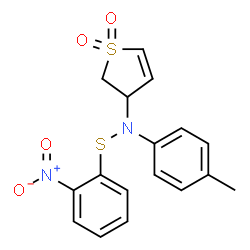 3-{4-methyl[(2-nitrophenyl)sulfanyl]anilino}-2,3-dihydrothiophene 1,1-dioxide structure