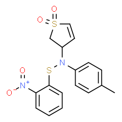 3-{4-methyl[(2-nitrophenyl)sulfanyl]anilino}-2,3-dihydrothiophene 1,1-dioxide结构式