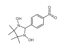1,3-dihydroxyl-2-(4'-nitrophen-1'-yl)-4,4,5,5-tetramethylimidazolidine Structure