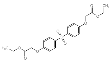 (4-(4-Ethoxycarbonylmethoxybenzenesulfonyl)phenoxy)acetic acid ethyl ester结构式