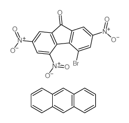anthracene; 5-bromo-2,4,7-trinitro-fluoren-9-one structure