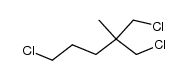 1,5-dichloro-2-chloromethyl-2-methyl-pentane结构式