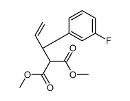 dimethyl 2-[(1R)-1-(3-fluorophenyl)prop-2-enyl]propanedioate结构式