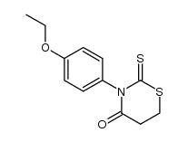 3-(4-ethoxy-phenyl)-2-thioxo-[1,3]thiazinan-4-one结构式