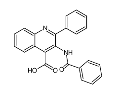 3-benzoylamino-2-phenyl-quinoline-4-carboxylic acid Structure