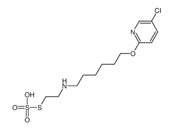 5-chloro-2-[6-(2-sulfosulfanylethylamino)hexoxy]pyridine Structure