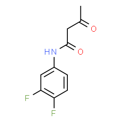 N-(3,4-二氟-苯基)-3-氧代丁酰胺结构式