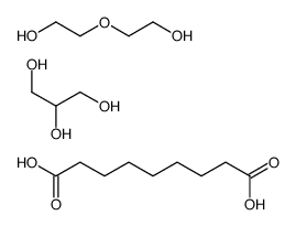 2-(2-hydroxyethoxy)ethanol,nonanedioic acid,propane-1,2,3-triol Structure