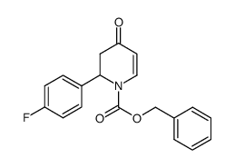 benzyl 2-(4-fluorophenyl)-4-oxo-3,4-dihydropyridine-1(2H)-carboxylate结构式