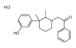 2-[3-(3-hydroxyphenyl)-2,3-dimethylpiperidin-1-yl]-1-phenylethanone,hydrochloride结构式