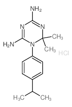 6,6-dimethyl-1-(4-propan-2-ylphenyl)-1,3,5-triazine-2,4-diamine structure