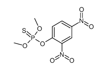 O,O-dimethyl O-(2,4-dinitrophenyl) phosphorothioate Structure