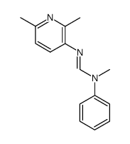 N'-(2,6-Dimethyl-pyridin-3-yl)-N-methyl-N-phenyl-formamidine结构式