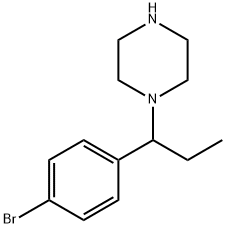 1-[1-(4-溴苯基)丙基]哌嗪结构式