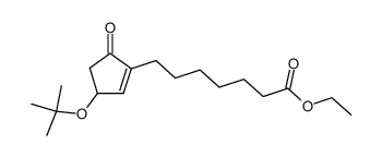 4-tert-butoxy-2-(6-carbethoxyhexyl)cyclopent-2-en-1-one结构式