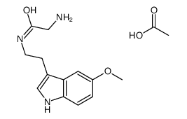 acetic acid,2-amino-N-[2-(5-methoxy-1H-indol-3-yl)ethyl]acetamide Structure