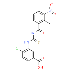 4-CHLORO-3-[[[(2-METHYL-3-NITROBENZOYL)AMINO]THIOXOMETHYL]AMINO]-BENZOIC ACID picture