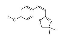 2-[(E)-2-(4-methoxyphenyl)ethenyl]-4,4-dimethyl-5H-1,3-thiazole Structure