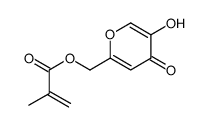 2-Propenoic acid, 2-methyl-, (5-hydroxy-4-oxo-4H-pyran-2-yl)methyl ester (9CI)结构式