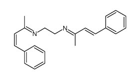 N,N'-Bis(1-methyl-3-phenyl-2-propen-1-ylidene)-1,2-ethanediamine Structure