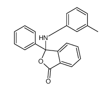 3-(3-methylanilino)-3-phenyl-2-benzofuran-1-one结构式