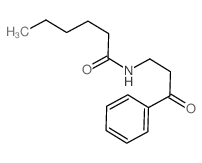 N-(3-oxo-3-phenyl-propyl)hexanamide structure