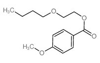 Benzoic acid,4-methoxy-, 2-butoxyethyl ester Structure