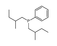 bis(2-methylbutyl)-phenylphosphane Structure