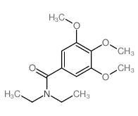 Benzamide, N,N-diethyl-3, 4,5-trimethoxy- Structure