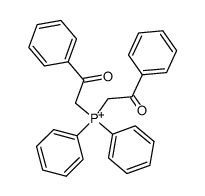 bis(2-oxo-2-phenylethyl)diphenylphosphonium Structure