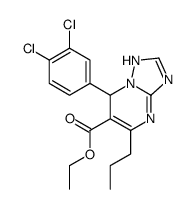 ethyl 7-(3,4-dichlorophenyl)-5-propyl-1,7-dihydro-[1,2,4]triazolo[1,5-a]pyrimidine-6-carboxylate Structure