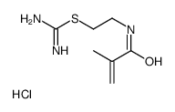 2-(2-methylprop-2-enoylamino)ethyl carbamimidothioate,hydrochloride Structure