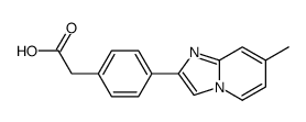 2-[4-(7-methylimidazo[1,2-a]pyridin-2-yl)phenyl]acetic acid结构式