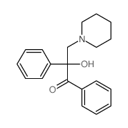 1-Propanone,2-hydroxy-1,2-diphenyl-3-(1-piperidinyl)-结构式