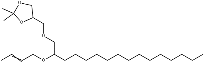 4-[[[2-(2-Butenyloxy)hexadecyl]oxy]methyl]-2,2-dimethyl-1,3-dioxolane Structure