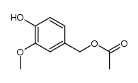 4-acetoxymethyl-2-methoxyphenol结构式