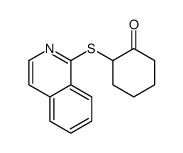 2-isoquinolin-1-ylsulfanylcyclohexan-1-one Structure