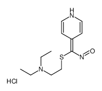 N,N-diethyl-2-[nitroso(1H-pyridin-4-ylidene)methyl]sulfanylethanamine,hydrochloride Structure