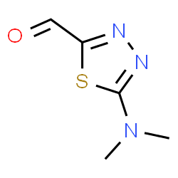 1,3,4-Thiadiazole-2-carboxaldehyde, 5-(dimethylamino)- (9CI) structure