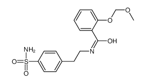 2-(methoxymethoxy)-N-[2-(4-sulfamoylphenyl)ethyl]benzamide结构式